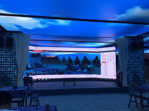 中茂城戲臺P3全彩屏